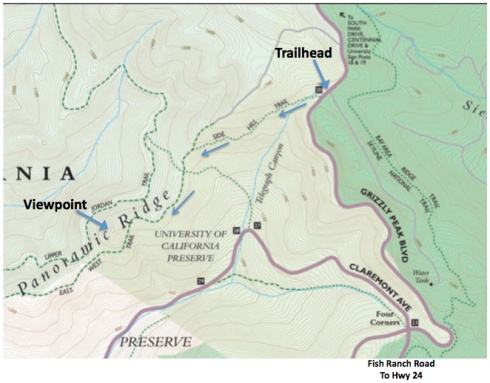 Claremont-Lookout-Map